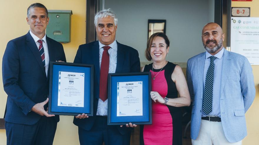 GAE Comunidades Sur, primera en lograr cuatro certificaciones de calidad AENOR