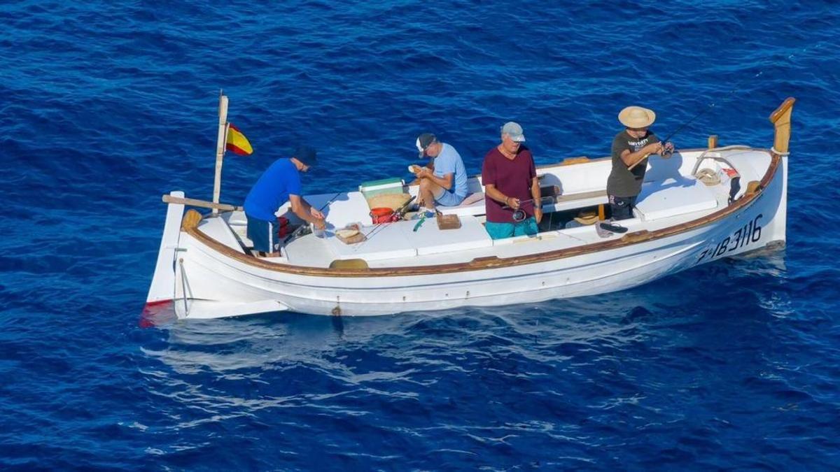 Primer día de pesca del raor en Ibiza y Formentera en una temporada pasada.