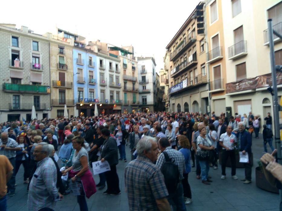 Concentració a la plaça Major de Manresa