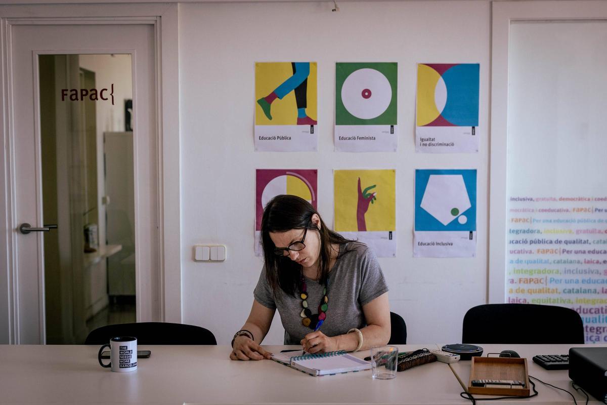 La directora de la aFFaC, Lidón Gasull, este martes en Barcelona.