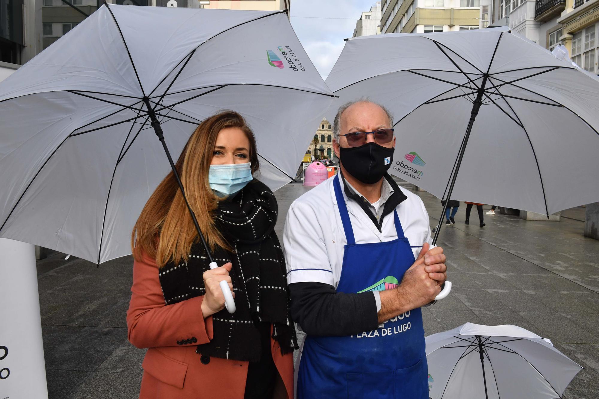 Los placeros de la plaza de Lugo fomentan el comercio de cercanía