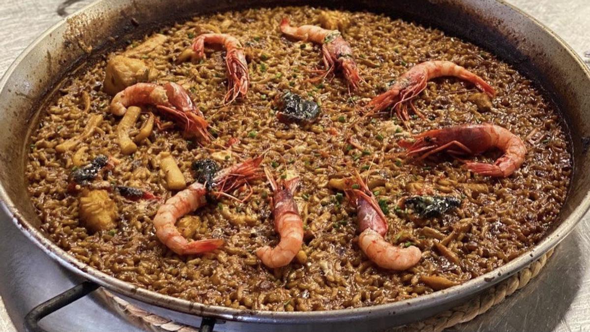 El arroz del restaurante Es Còdol (Formentera).