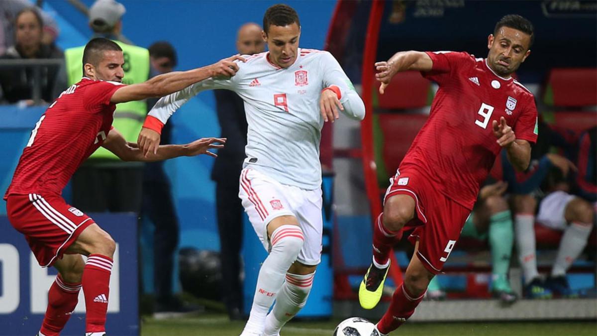 Rodrigo debutó en un Mundial frente a Irán