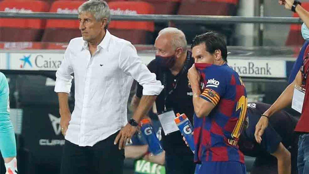 Quique Setién explicó cómo está Leo Messi