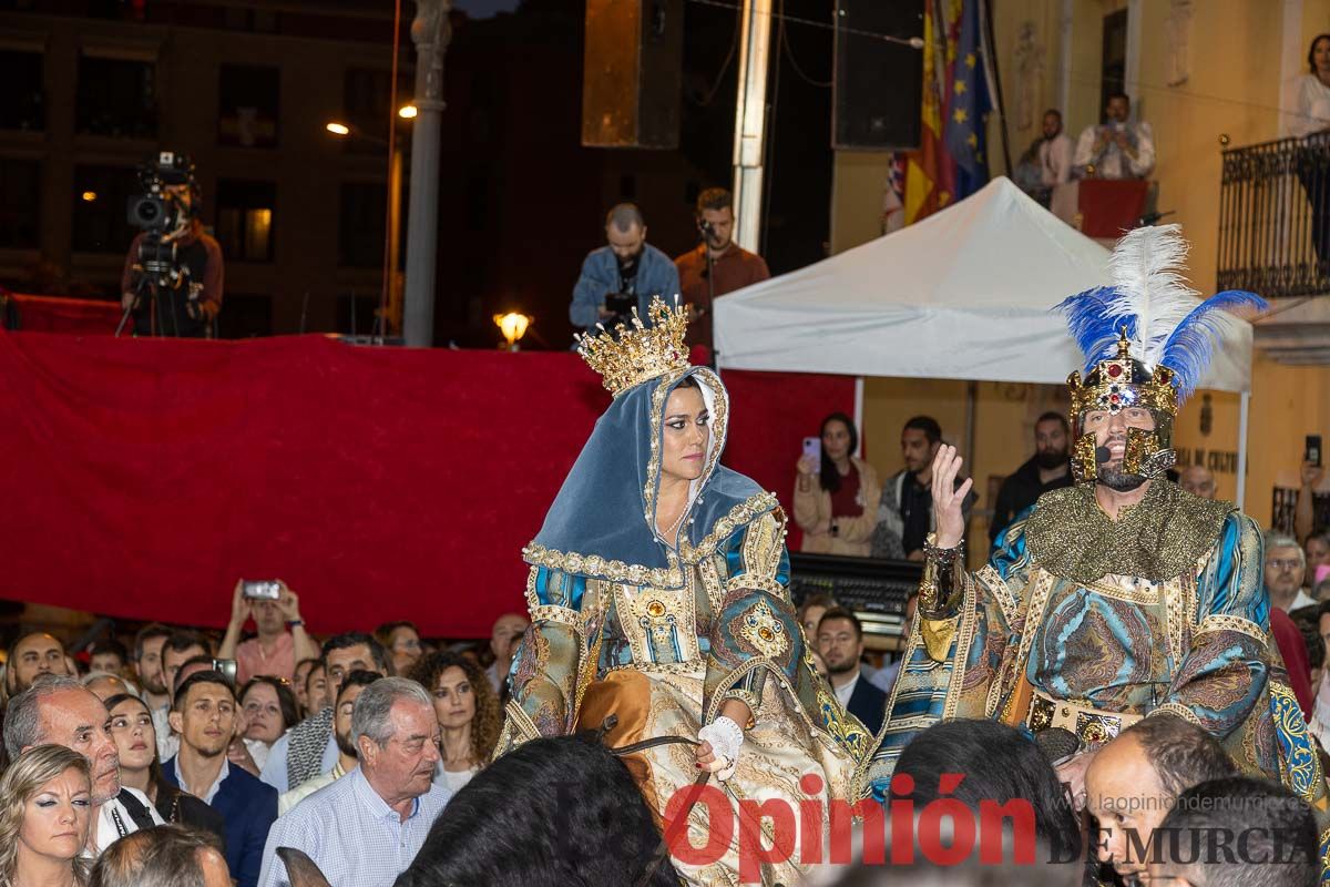 Procesión del Baño y parlamento en las Fiestas de Caravaca