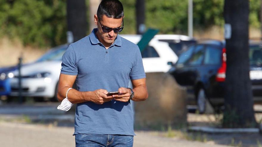 Juan Gutiérrez &#039;Juanito&#039;, en la mañana de hoy en la Ciudad Deportiva.