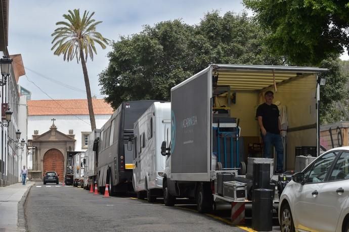 01-08-2019 LAS PALMAS DE GRAN CANARIA. Rodaje de The Peacemaker, serie de la televisión finlandesa, en el hotel Madrid  | 01/08/2019 | Fotógrafo: Andrés Cruz