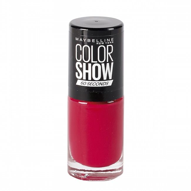 Esmalte de uñas Color Show de Maybelline en color rojo