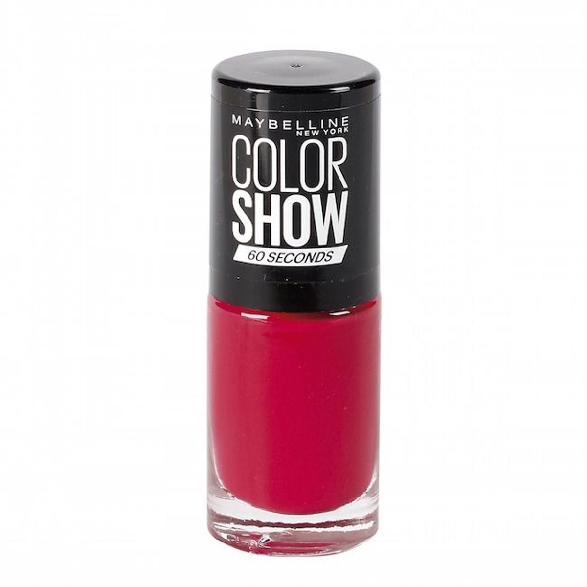 Esmalte de uñas Color Show de Maybelline en color rojo