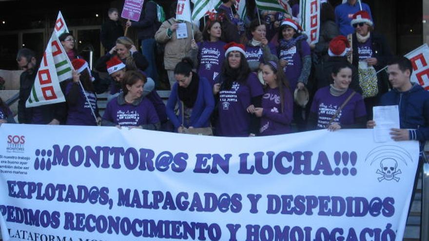 Imagen de la protesta en el Edificio Negro.