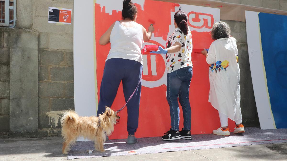 Proyecto de mural colaborativo de Cruz Roja Zamora.