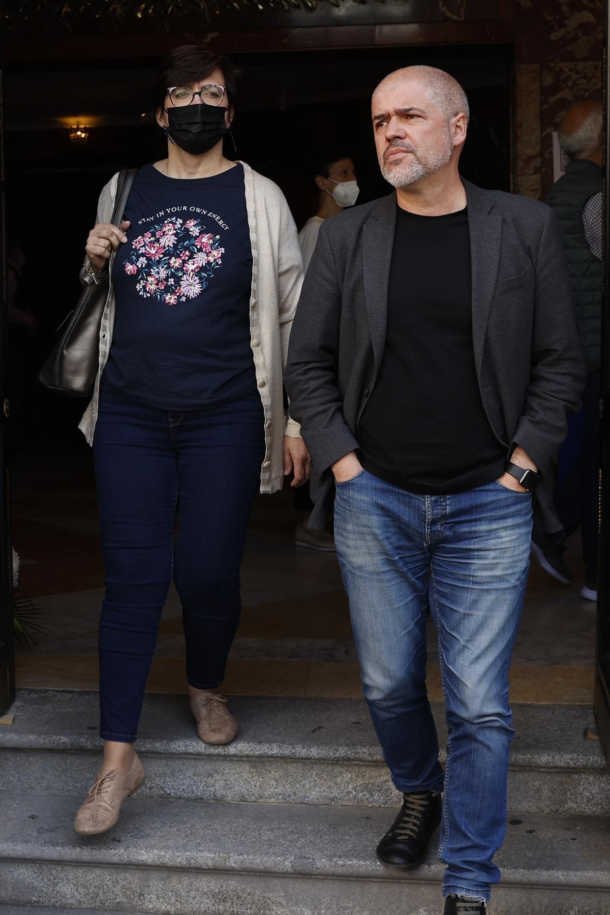 Capilla ardiente del actor Juan Diego en el Teatro Español.