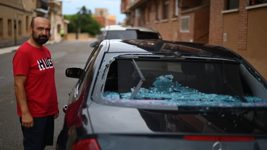 La dana deja “todo manga por hombro” en Figueruelas (Zaragoza): “Con los truenos temblaba hasta el suelo”