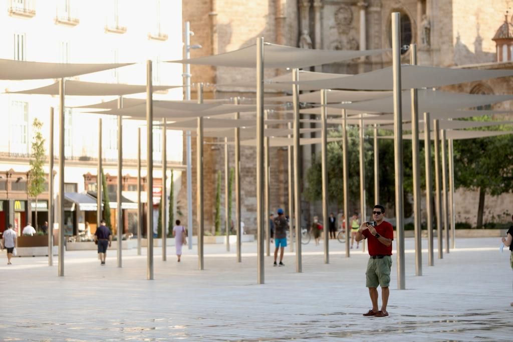 Así luce la nueva Plaza de la Reina tras la reforma integral