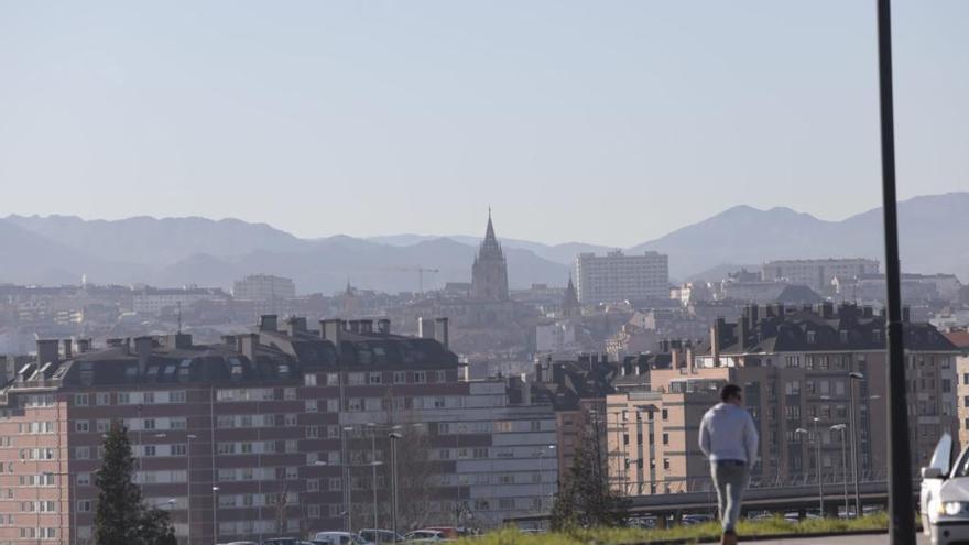 Ambiente de contaminación en Oviedo.