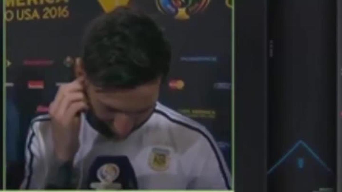 La reacción de Messi al escuchar la narración de su gol