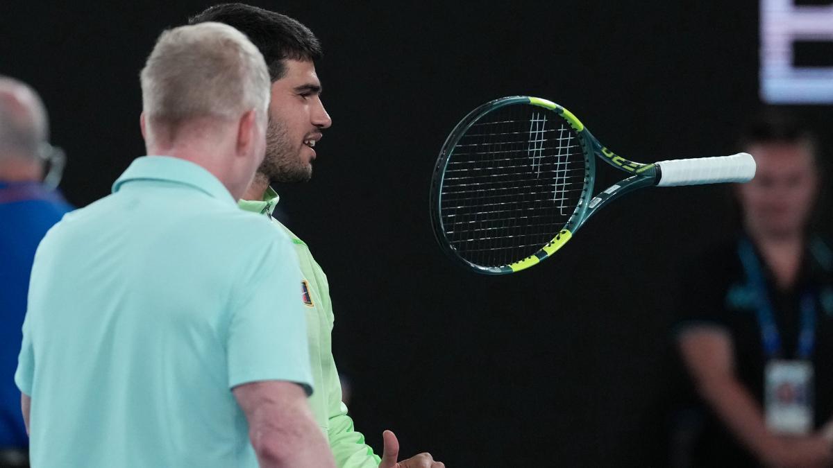 Alcaraz junto a Courier