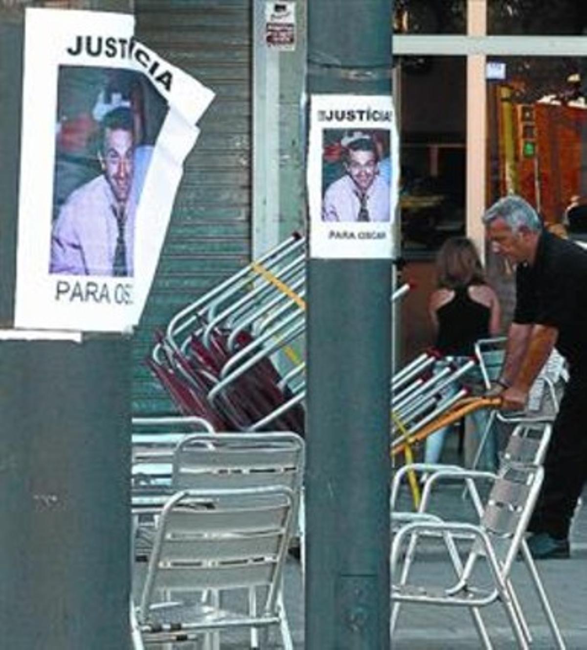 Cartells de suport a Óscar Sánchez a Montgat, aquest estiu. Cartells de suport a Óscar Sánchez a Montgat, aquest estiu.