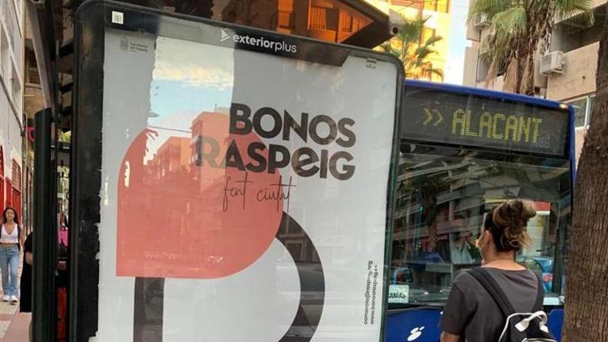 Un anuncio de la campaña de Bonos Raspeig para fomentar las compras en San Vicente