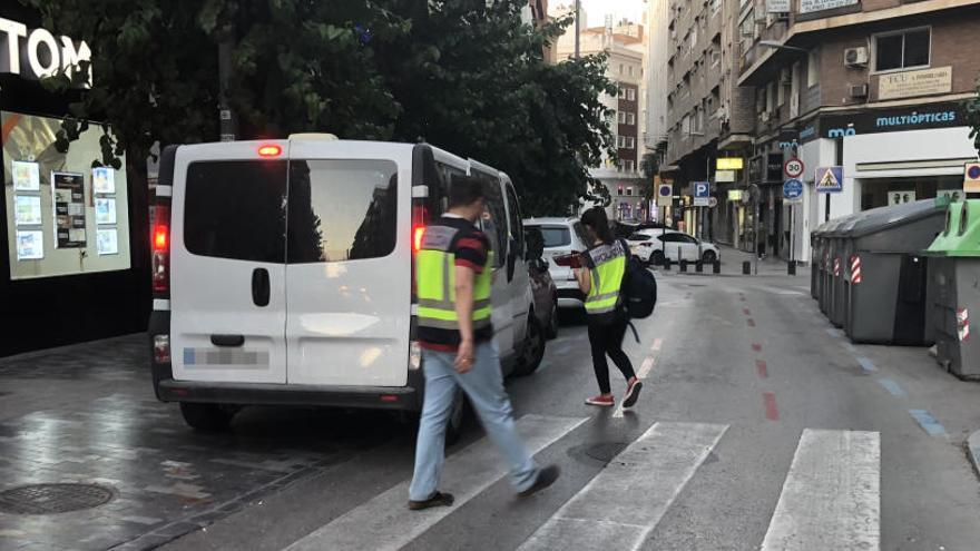 Agentes, en un momento de la operación.