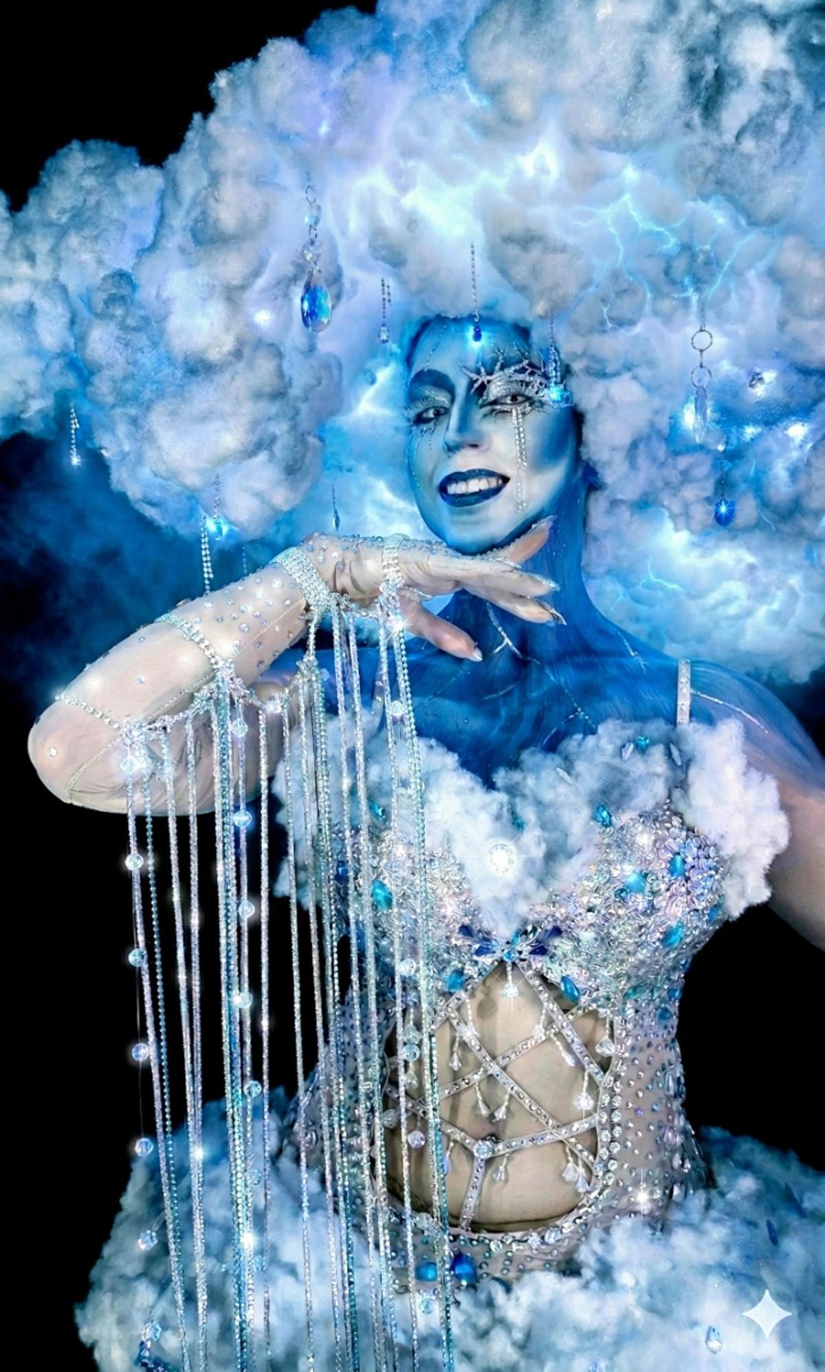 La obra con la que Sergio Grimaltos ganó el concurso en la categoría de maquillaje facial.