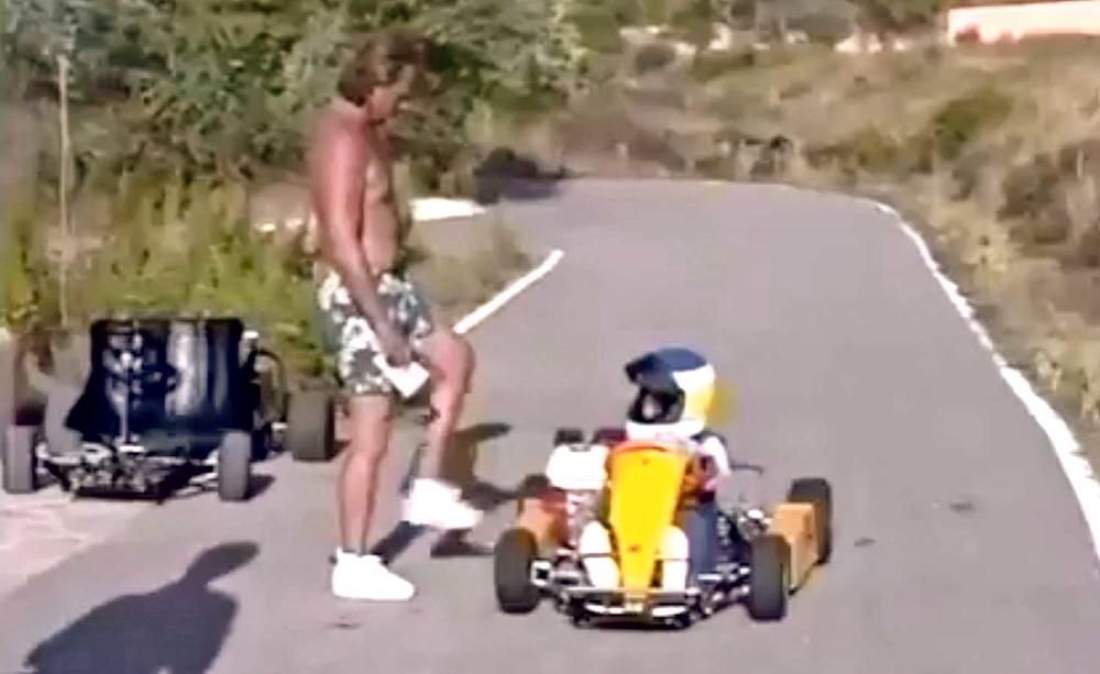 Fotogramas del vídeo de Nico Rosberg en Eivissa