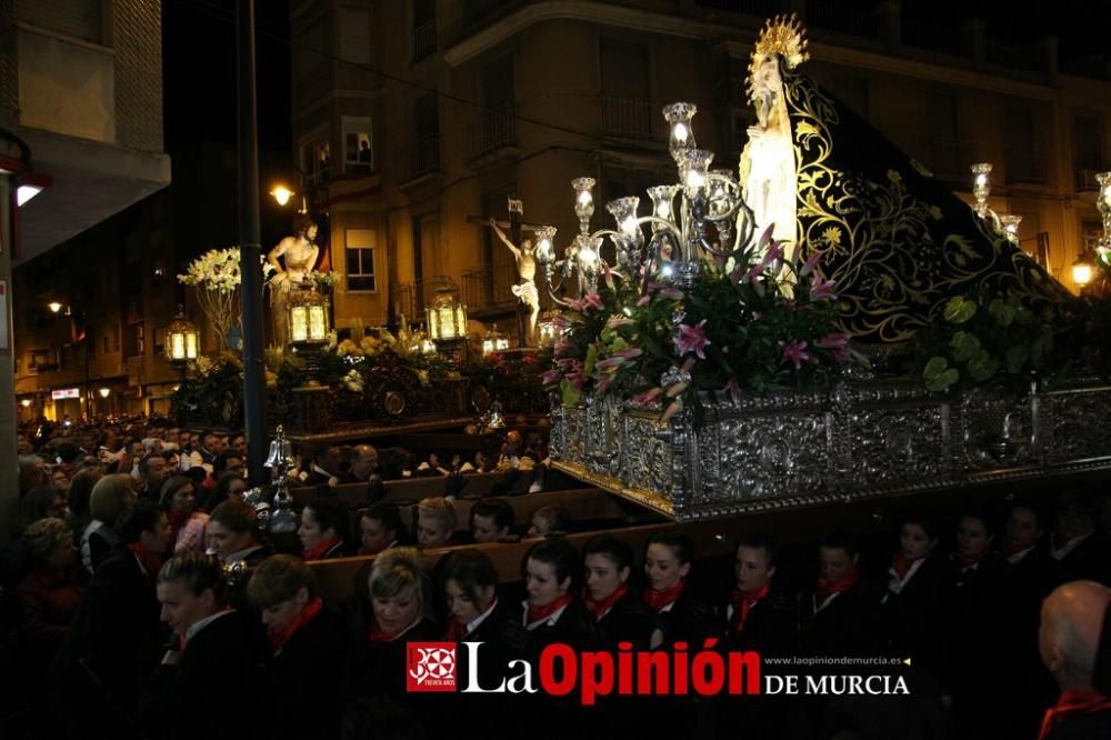 Encuentro en Lorca del Cristo de la Sangre, Señor de la Penitencia y la Virgen de la Soledad