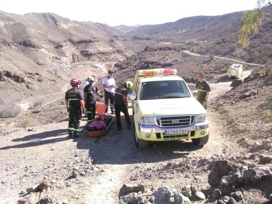 Rescate de una senderista lesionada