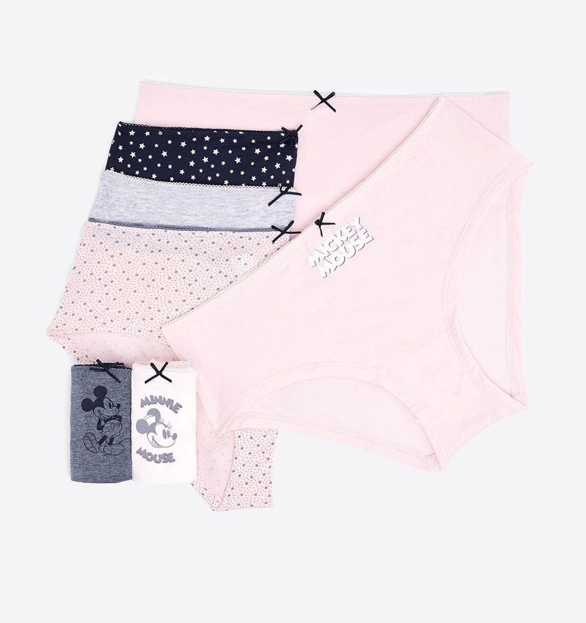 Pack de culottes de Disney de women'secret. (Precio: 24, 99 euros)