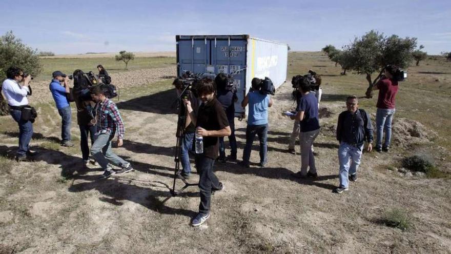 Finca de Toledo en la que la Guardia Civil busca posibles restos de la mujer desaparecida.