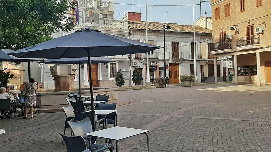 La plaza Mayor de Meliana.