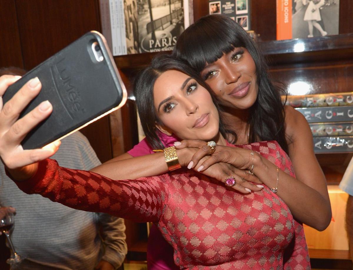 Los 'selfies' de Kim Kardashian y Naomi Campbell