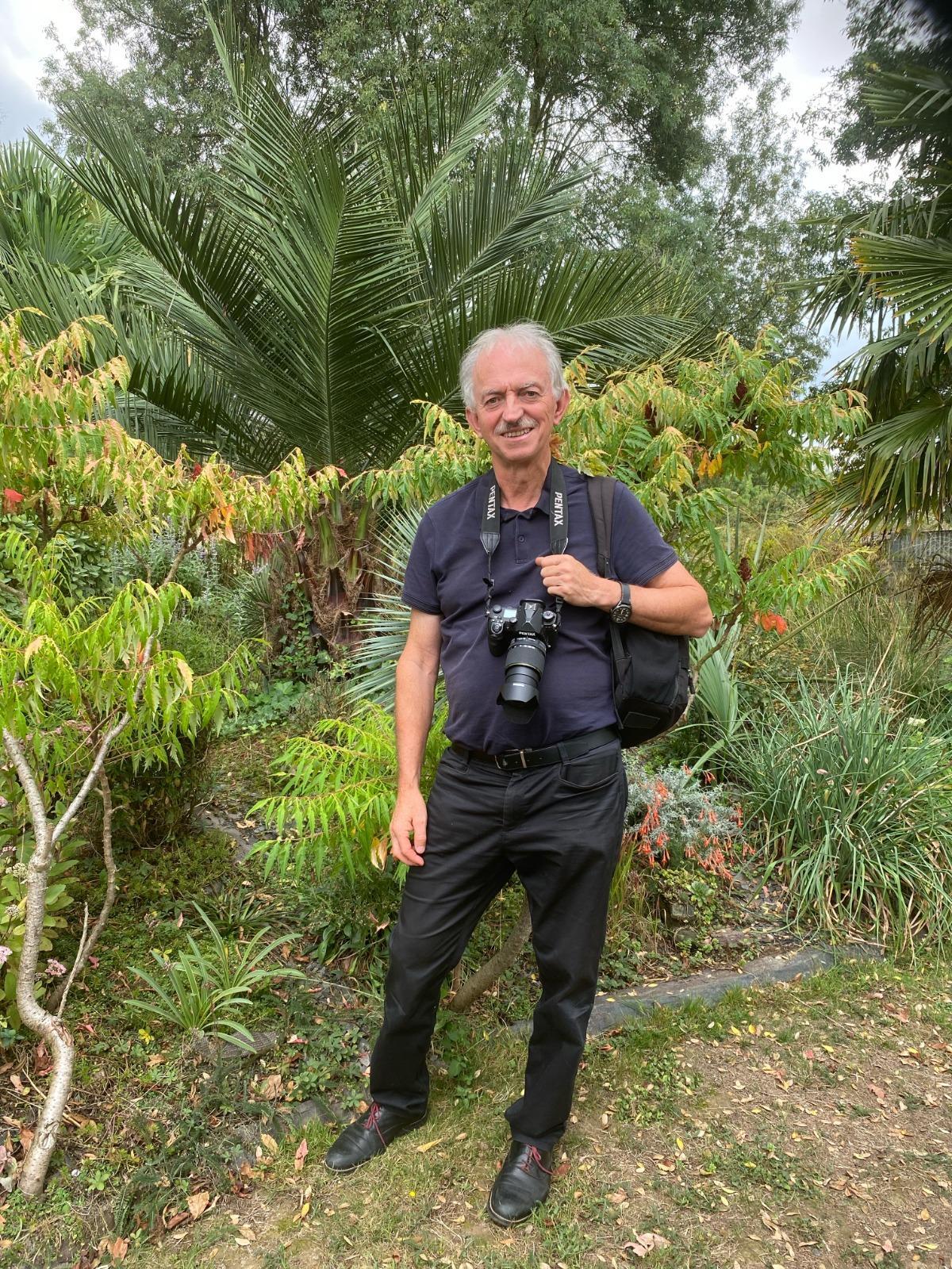 Jacques Soignon en uno de sus jardines.