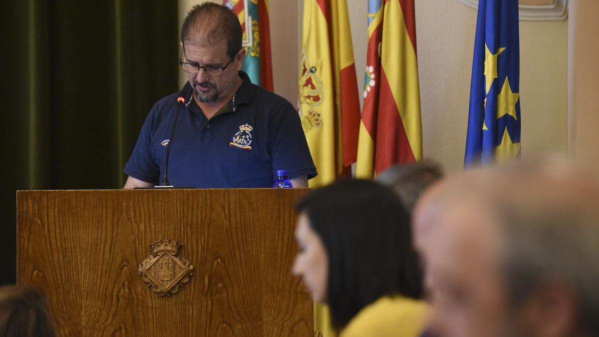 Jorge Begués, durante su intervención, este jueves.