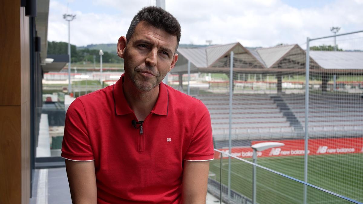 Sergio Navarro en las instalaciones de Lezama.