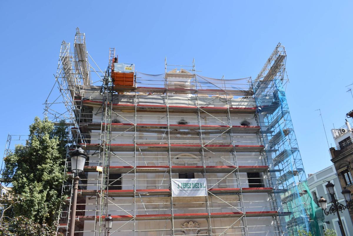 Obras de restauración de la Iglesia de San Hermenegildo de Sevilla