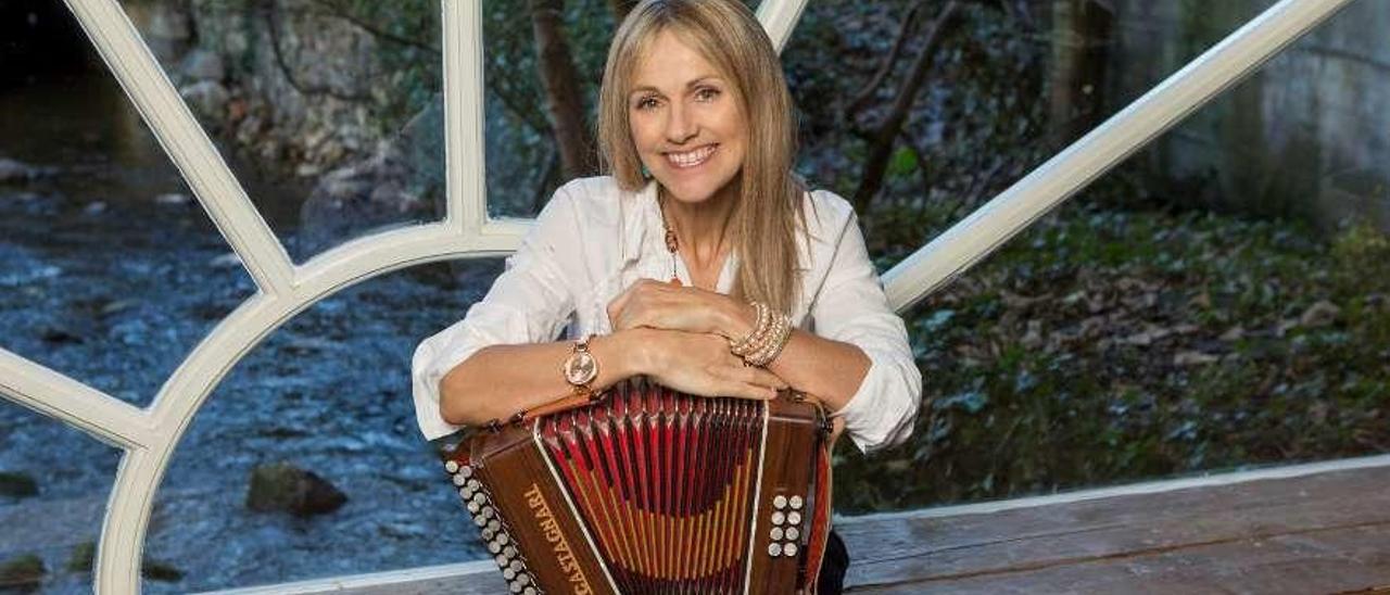 Sharon Shannon, con su inseparable acordeón. // FDV