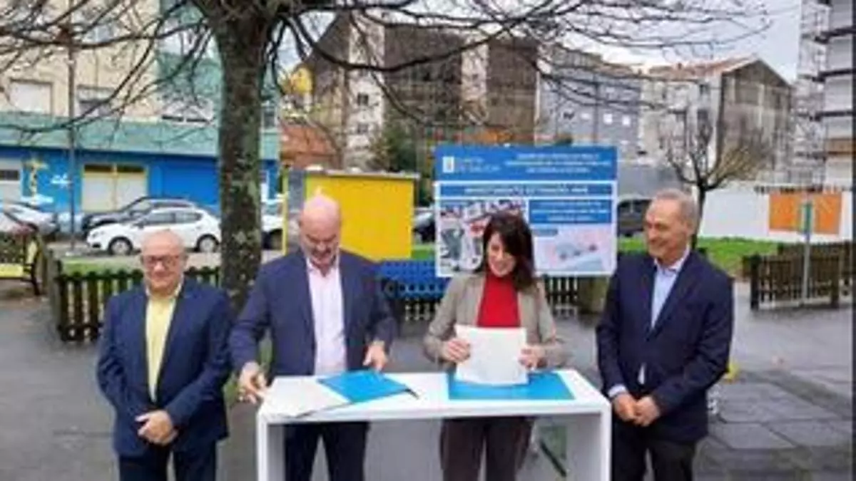 Xunta y Bueu firman el convenio para 21 pisos de protección, que deben estar listos en 2028