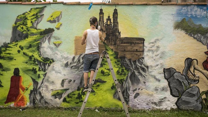Gijón se convierte en capital nacional del grafiti, con 29 artistas invitados