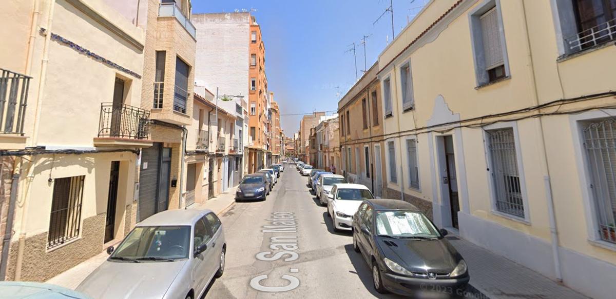 Imagen de la Calle San Mateo de Castelló donde se ha producido el robo.