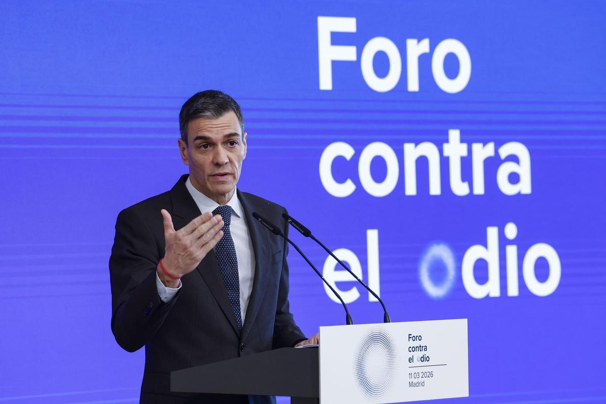 Pedro Sánchez en un Foro contra el odio