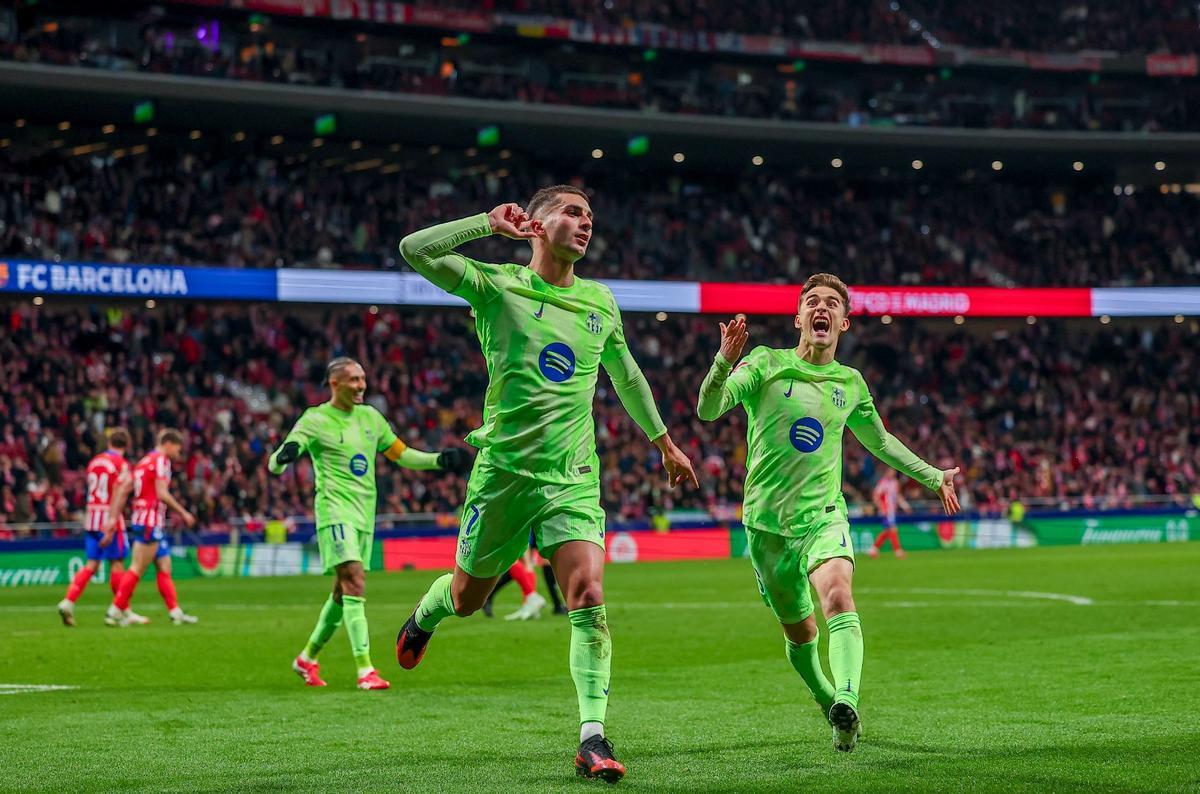 La tremenda celebración del Barça tras remontar al Atlético