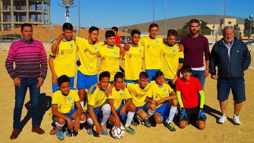 El equipo cadete del CD Villalba.