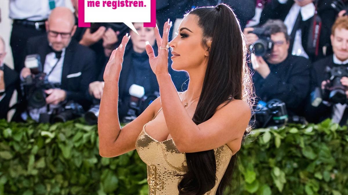 Kim Kardashian dice: &quot;A mí que me registren&quot;