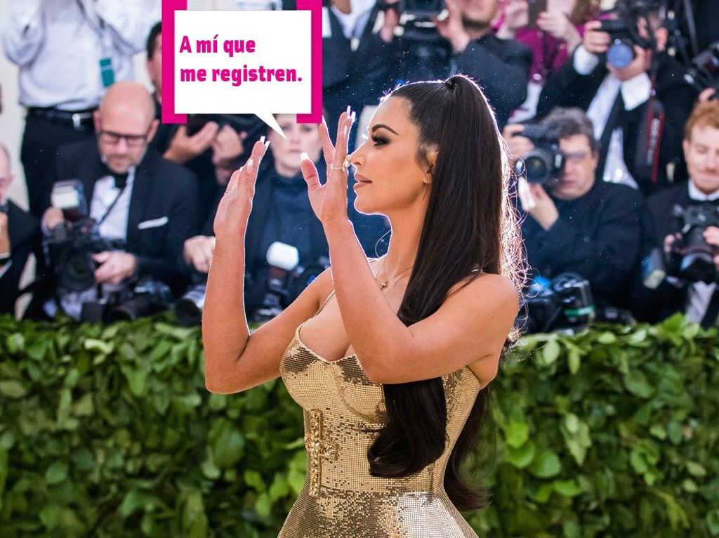 Kim Kardashian dice: "A mí que me registren"