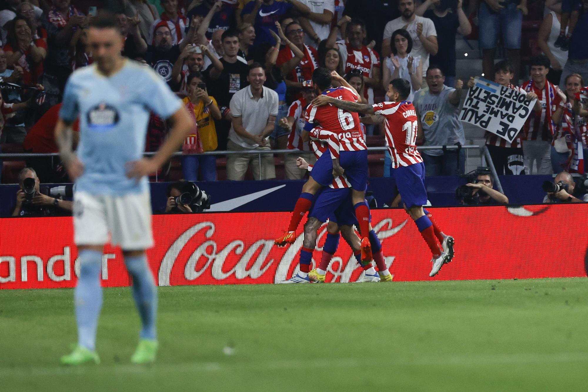 Las imágenes que resumen los mejores momentos del partido Atlético de Madrid 4-1 Celta