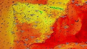 La lluvia permitirá ver colores más fríos en los mapas probabilísticos de calor