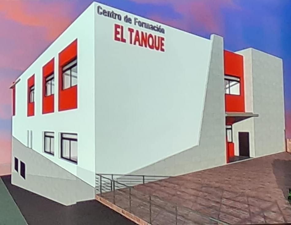 Infografía del futuro Centro de Formación de El Tanque, que albergará la Escuela Comarcal de Hostelería