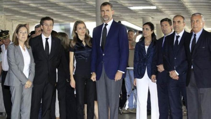 Los Príncipes de Asturias visitan a las víctimas