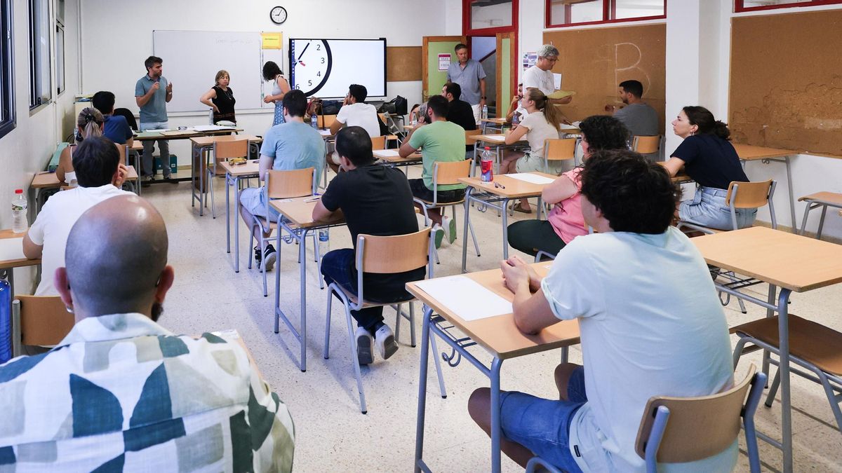 Imagen de archivo de oposiciones a docentes en Ibiza.